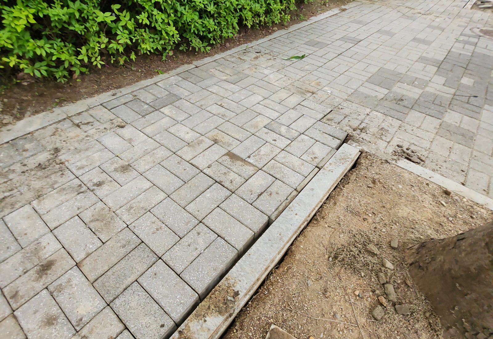 이천·여주·양평 보도블록·경계석 시공 시공 현장